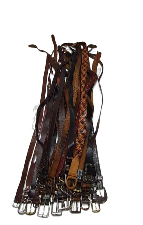 Recycle Leather Belts 39 pcs