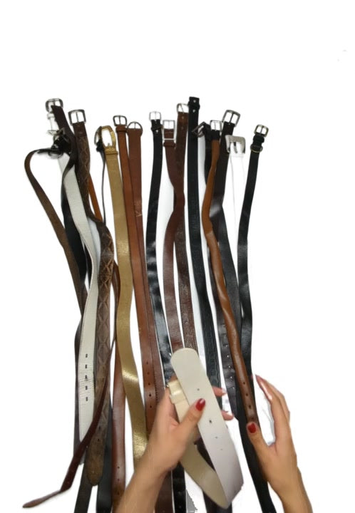 Recycle Leather Belts 40 pcs