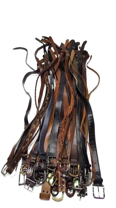 Recycle Leather Belts 40 pcs