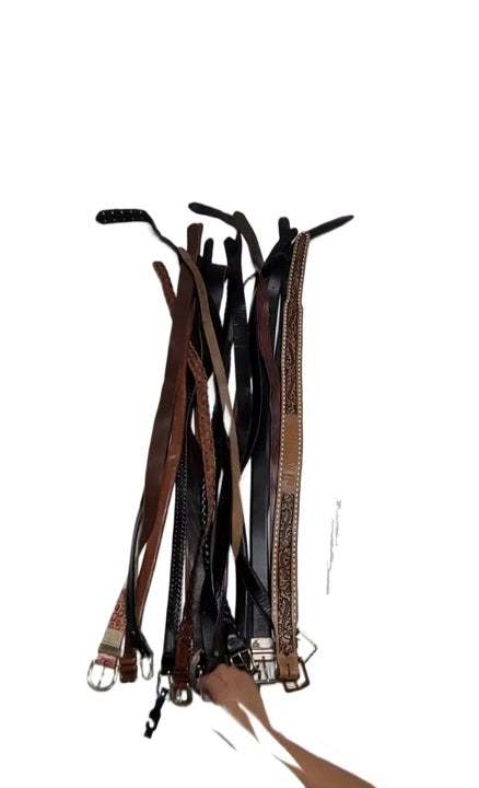 Recycle Leather Belts 42 pcs