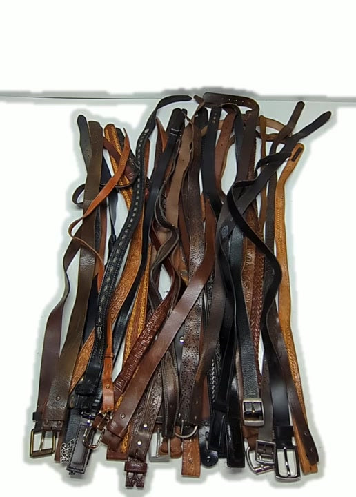 Recycle Leather Belts 45 pcs