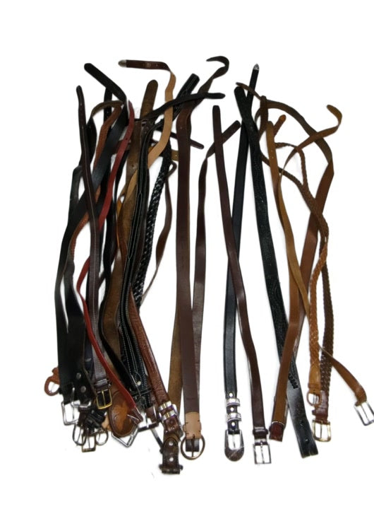 Recycle Leather Belts 47 pcs
