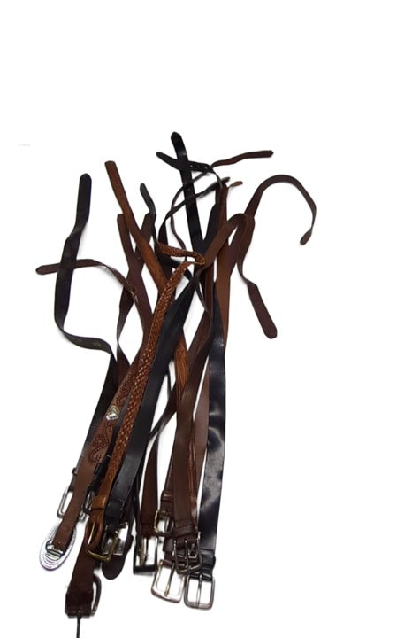 Recycle Leather Belts 52 pcs