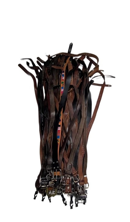 Recycle Leather Belts 72 pcs