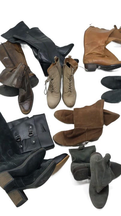 Recycle Leather Boots 10 pcs