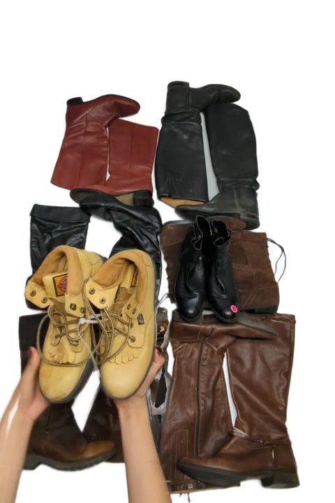 Recycle Leather Boots 8 pcs