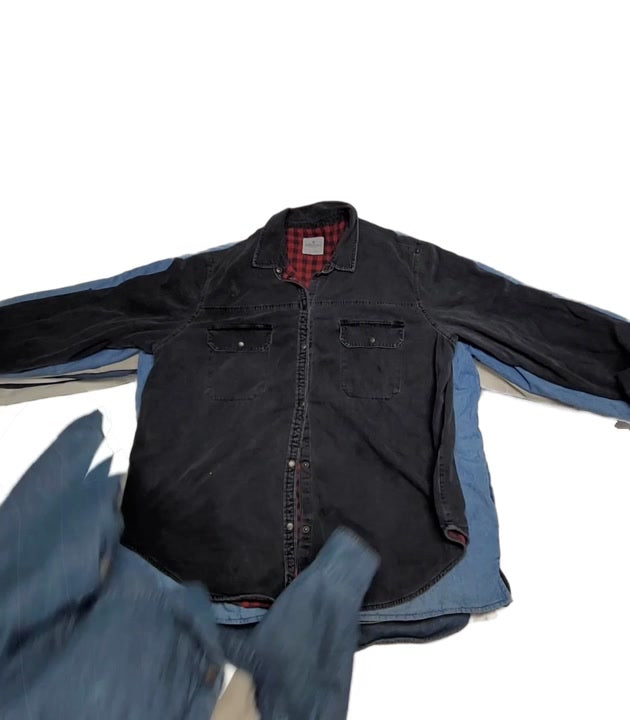 Recycle Lined Denim Shirts 8 pcs