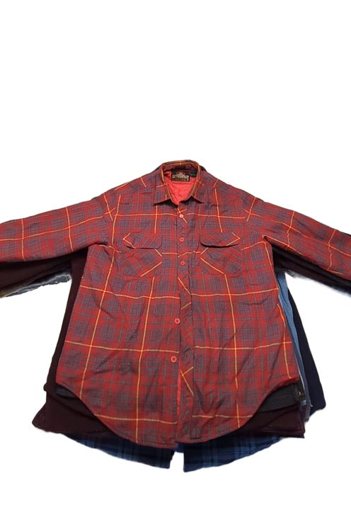 Recycle Lined Flannel Shirts 12 pcs