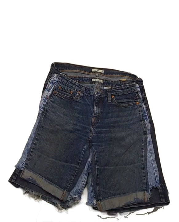 Recycle Long Levis Denim Shorts 24 pcs