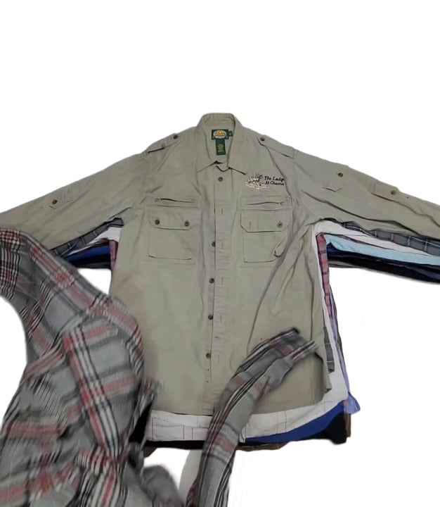 Recycle Long Sleeve Shirts 34 pcs