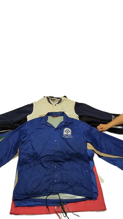 Recycle Mens Bombers + Snap Windbreakers 17 pcs