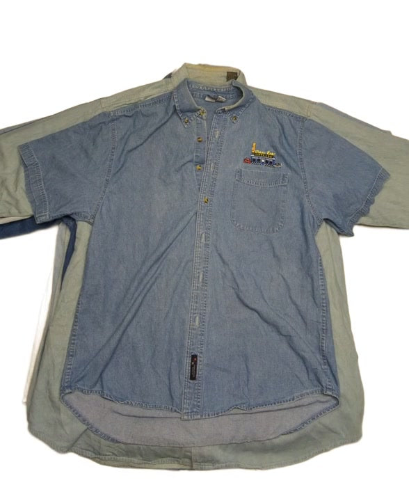 Recycle Mens Denim Advertising Shirts 20 pcs