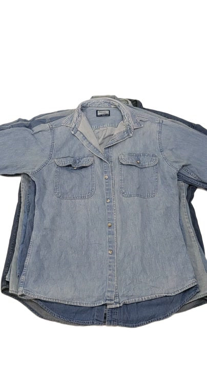 Recycle Mens Denim Shirts 20 pcs