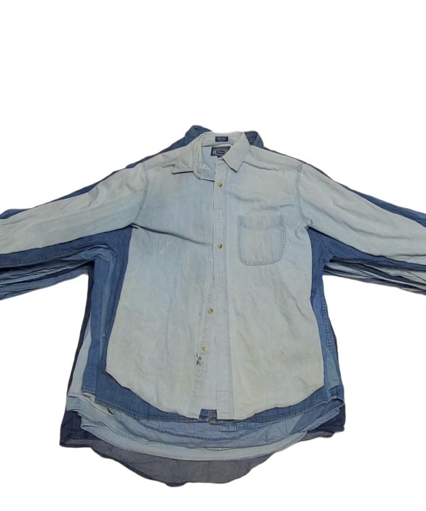 Recycle Mens Denim Shirts 24 pcs