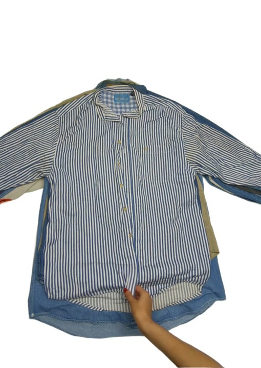 Recycle Mens Denim Shirts 27 pcs