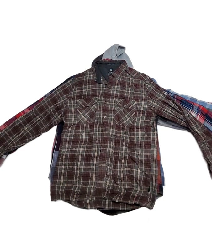 Recycle Mens Flannel Shirts 35 pcs