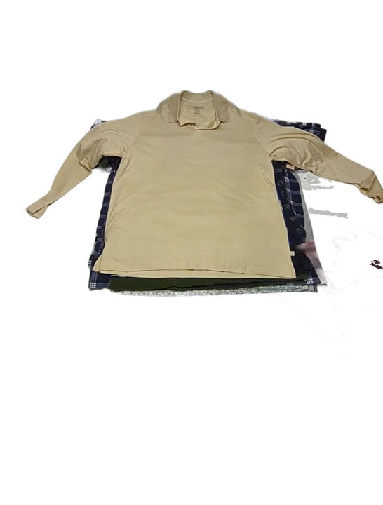 Recycle Mens Modern Polos + Preppy Pullovers + Stripe Tees 44 pcs