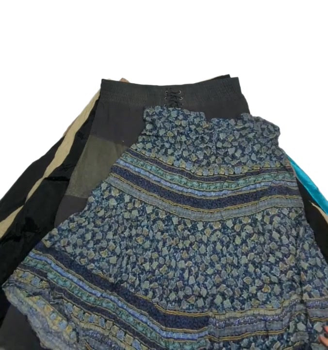 Recycle Mini & Hippie Boho Skirts 33 pcs