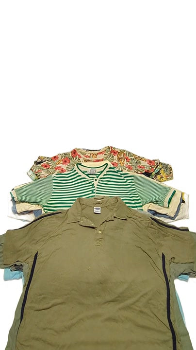 Recycle Modern Mens Polos + Preppy Pullovers + All Over Print Tees 39 pcs