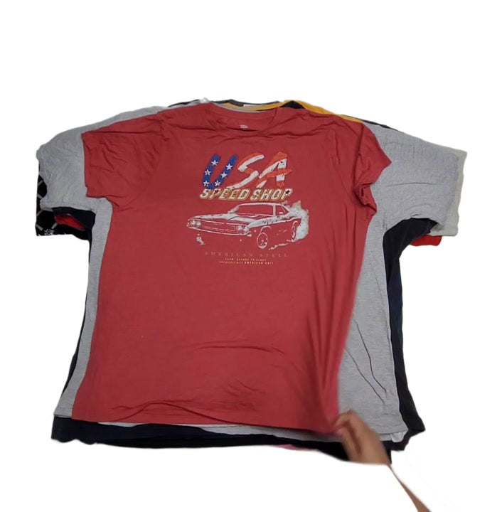 Recycle Over Size Graphic T-Shirts 32 pcs