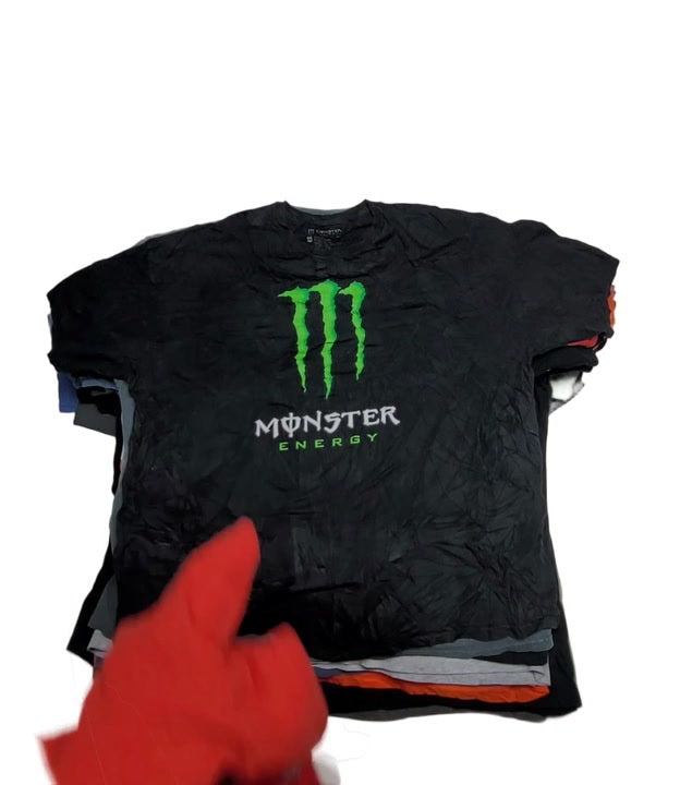 Recycle Over Size Graphic T-Shirts 51 pcs