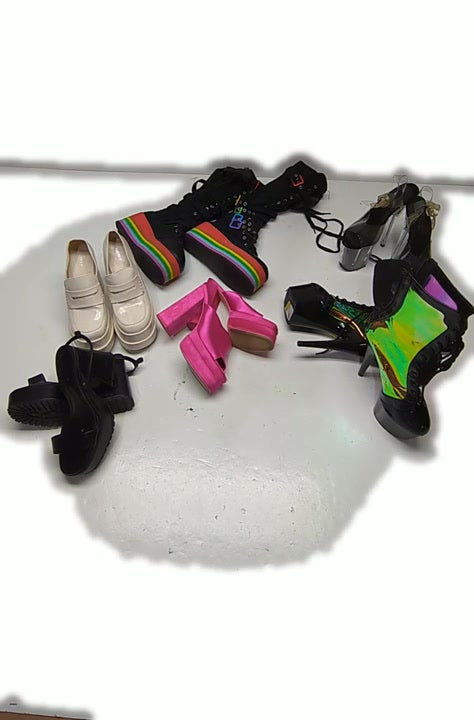 Recycle Platform Shoes 7 pcs