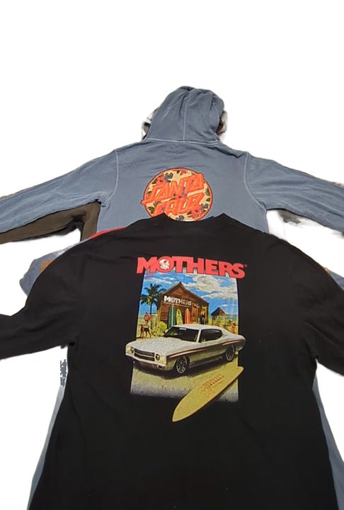 Recycle Santa Cruz Sweatshirts + Surf Tees 28 pcs