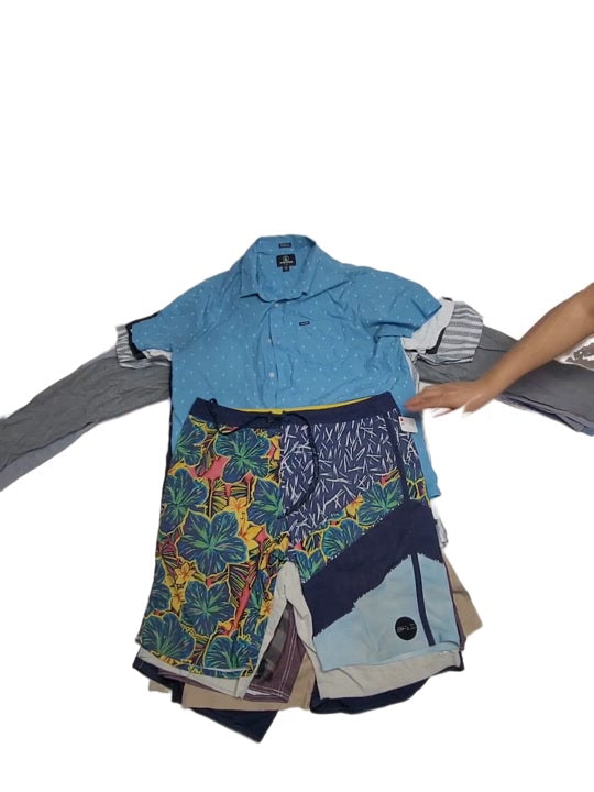 Recycle Skater Brand Mens Shirts + Shorts 40 pcs