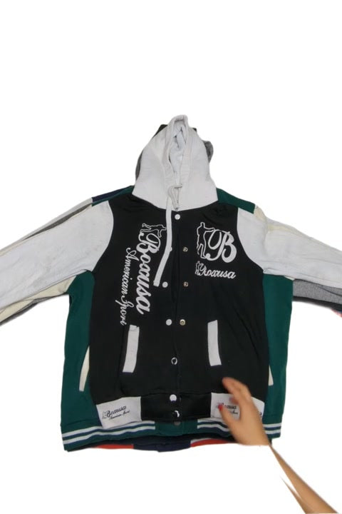 Recycle Snap Bomber Sweatshirts 17 pcs