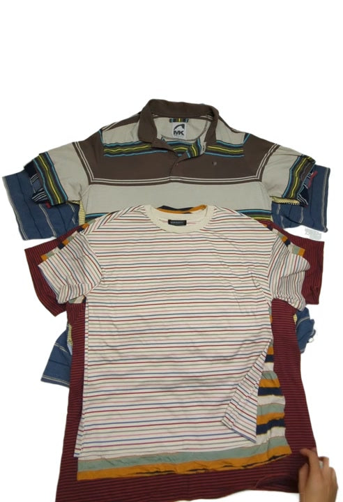 Recycle Stripe Polos & Tees 48 pcs