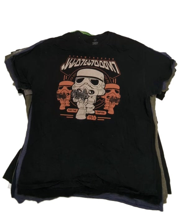 Recycle Superhero & Star Wars T-Shirts 71 pcs