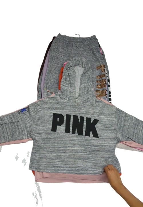 Recycle Victoria Secret Pink Crop Sweatshirts & Joggers 16 pcs