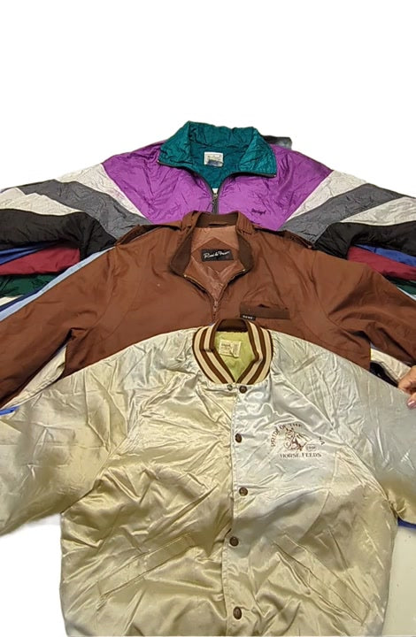 Recycle Vintage Baseball + Bombers + Windbreakers 25 pcs