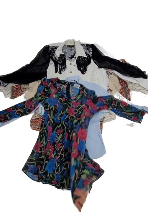 Recycle Vintage & Dirty White Blouses 63 pcs