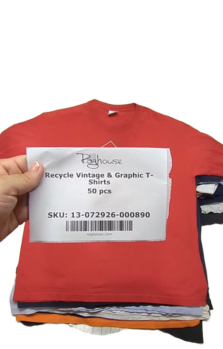 Recycle Vintage & Graphic T-Shirts 50 pcs
