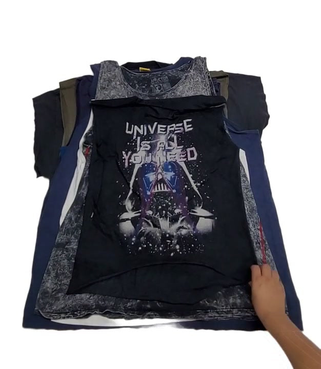Recycle Vintage & Graphic Tanks 15 pcs
