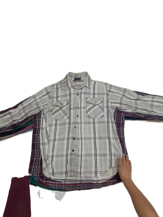 Recycle Vintage Heavyweight Flannel Shirts 18 pcs