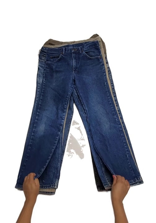 Recycle Vintage Lee Jeans 12 pcs