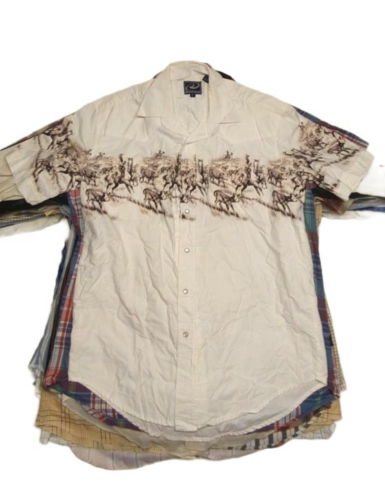 Recycle Vintage Western Shirts 41 pcs