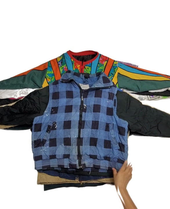 Recycle Vintage Windbreakers & More 15 pcs