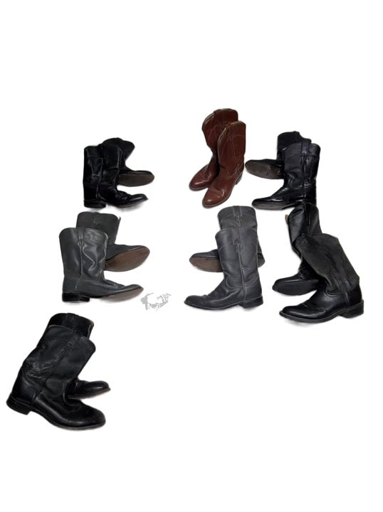 Recycle Western Boots 9 pcs