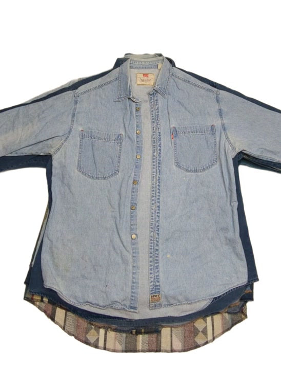 Recycle Wrangler & Levis Denim Shirts 17 pcs