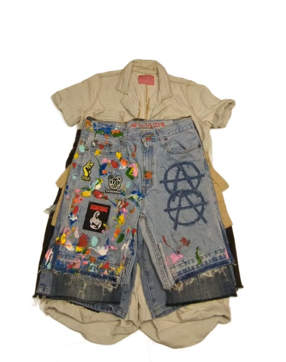 Recycle Y2K Denim Shorts 25 pcs