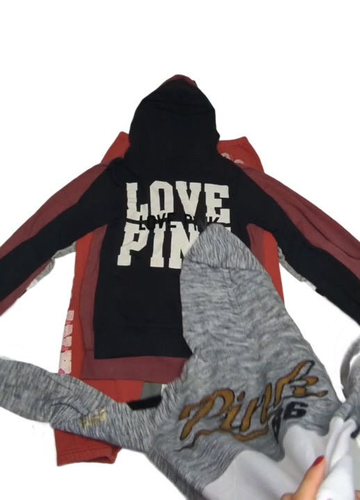 Recycle Y2K Style Victoria Secret Pink Sweatshirts & Joggers 23 pcs