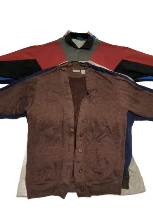 Recycle Zipper Track Sweatshirts + Cardigans 16 pcs