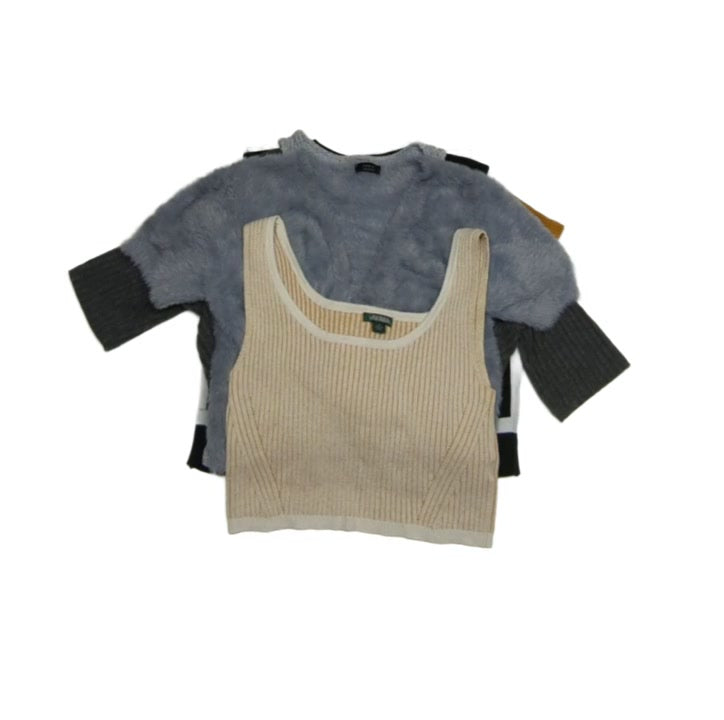 Tank + Short Sleeve Crop Sweaters 38 pcs