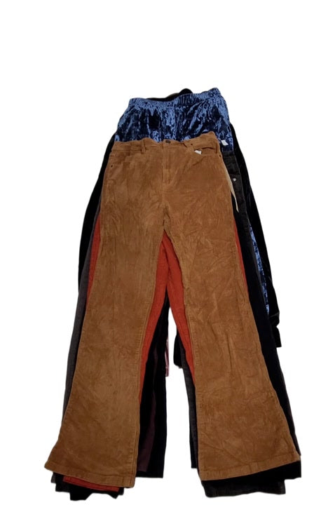Velvet & Corduroy Pants Unsorted 21 pcs