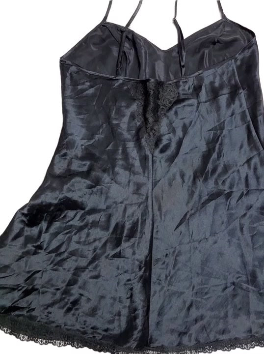 Victoria Secret Black Slip Dress M 1 pcs