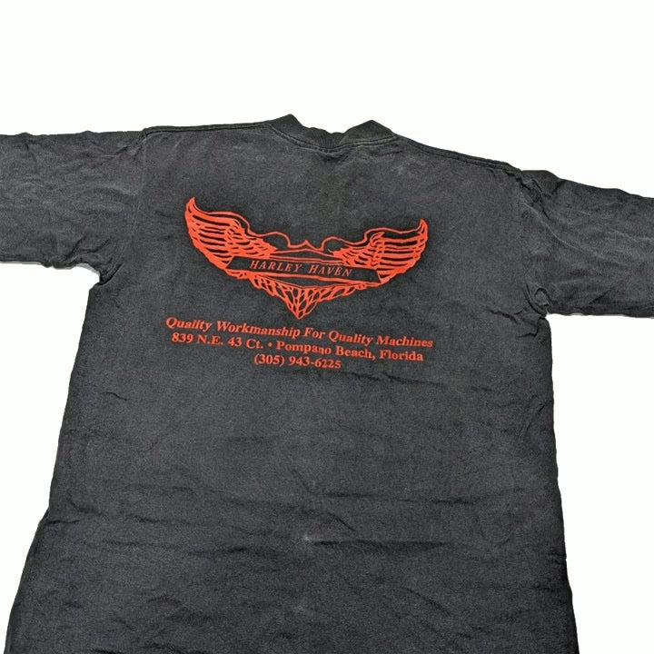 Vintage Harley Davidson Double Side Single Stitch T-Shirt L 1 pcs