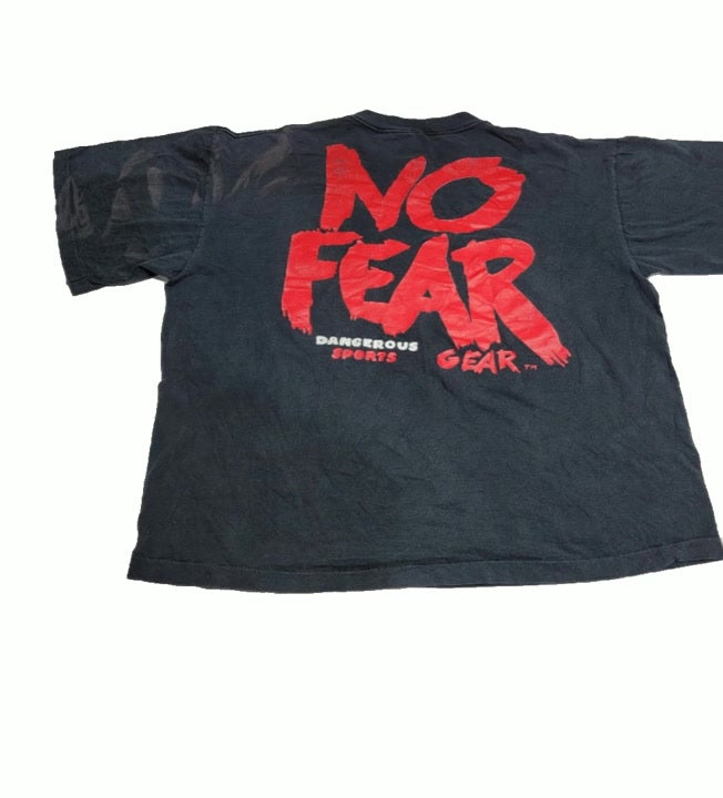Vintage No Fear T-Shirt Dangerous Sports Gear XL 1 pcs